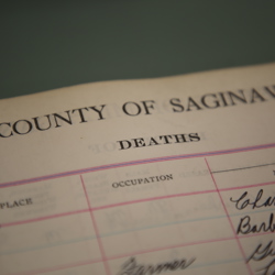 Book Page of Death Records